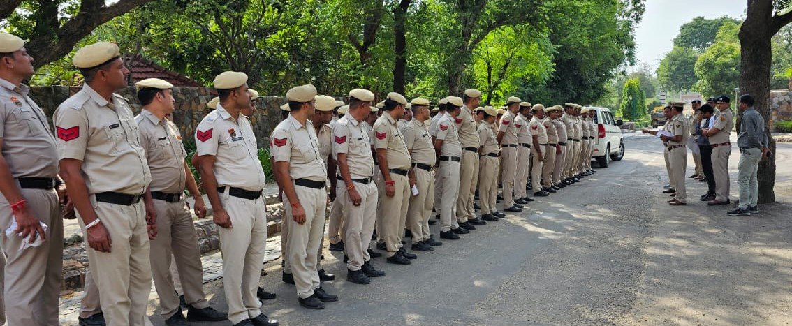 g-20-shikhar sammelan ki suraksha ko lekar police ne ki riharsal