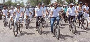 jind se rwana hokar cyclothon pahunchi kaithal