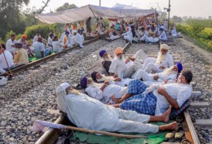 Rail Roko movement of farmers in Punjab