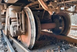 Goods train coaches derailed