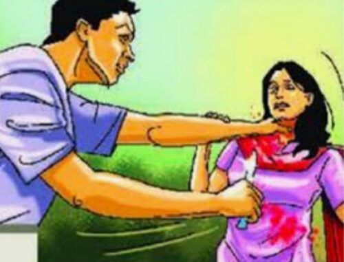 Husband injured wife with sharp weapon