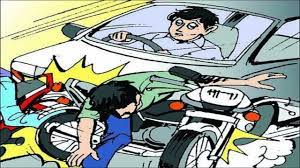 Speeding Innova car hits bike