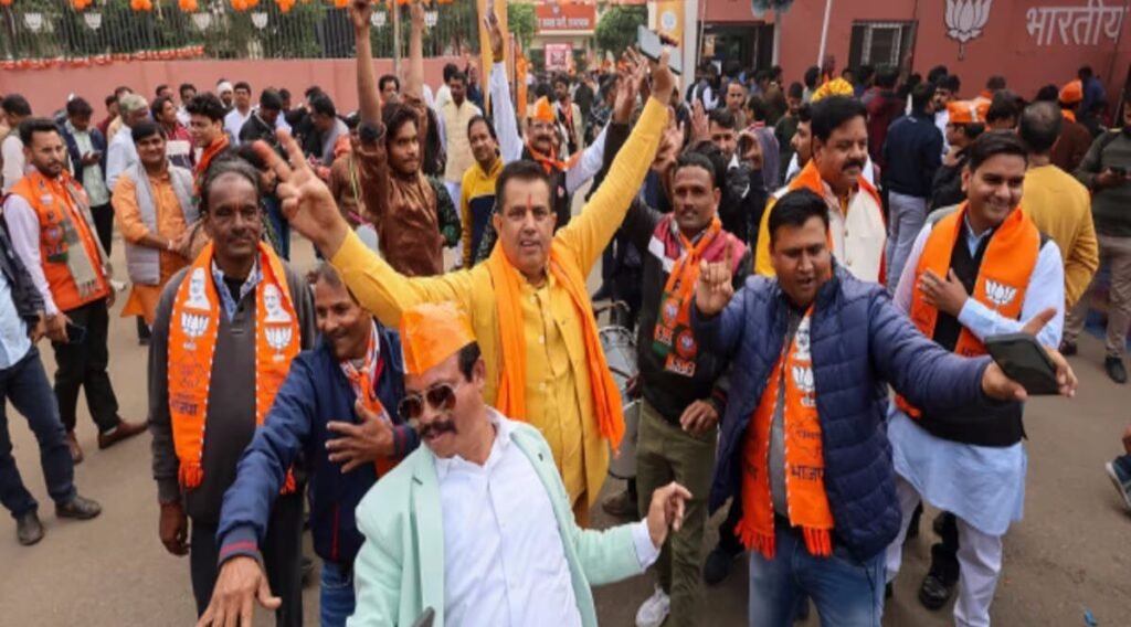 Assembly Election Result 2023 Live : राजस्थान, मध्यप्रदेश और छत्तीसगढ़ में भाजपा को स्पष्ट बहुमत, तेलंगाना में कांग्रेस ने जमाया पंजा, यह लोकसभा चुनावों का सेमीफाइनल 13 भाजपा वर्कर