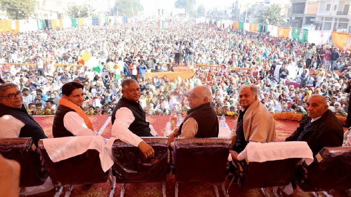EX CM Bhupendra Hooda started door-to-door Congress