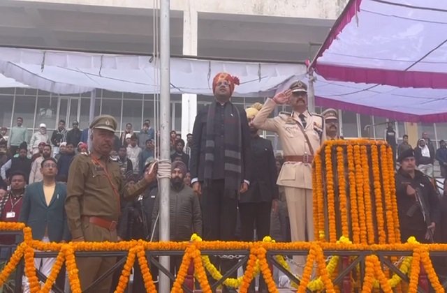 Deputy CM Dushyant Chautala hoisted the tricolor in Sirsa