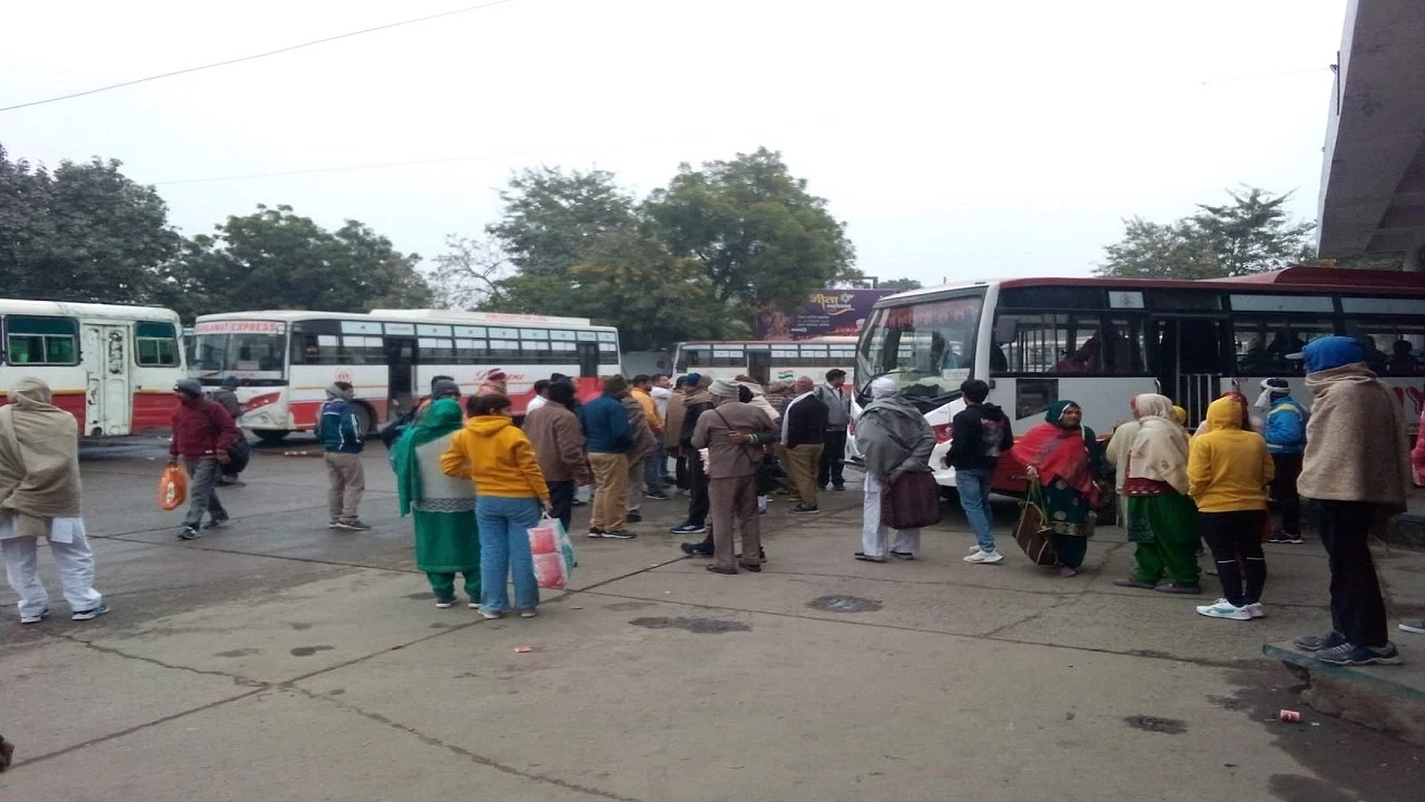 Kilometer scheme drivers create ruckus at roadways bus depot in Sonipat