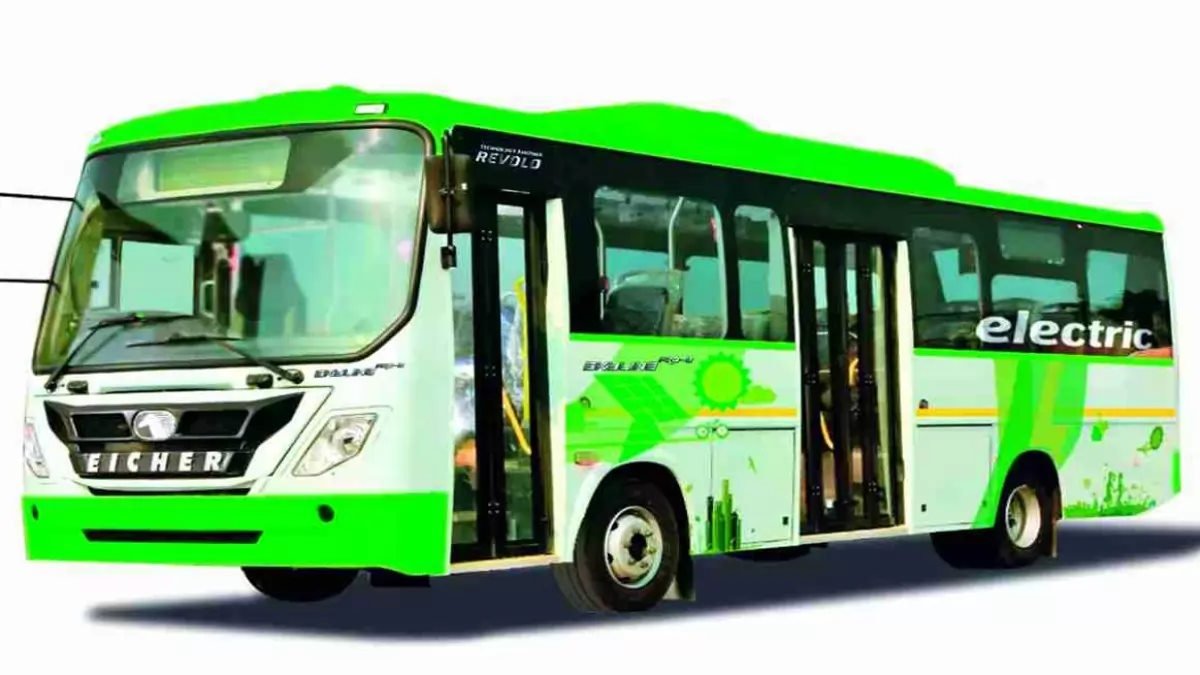 Electric bus crushed two youths
