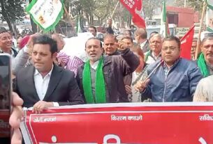 Demonstration of United Kisan Morcha in Yamunanagar,