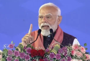 PM Modi laid the foundation stone of AIIMS in Rewari today