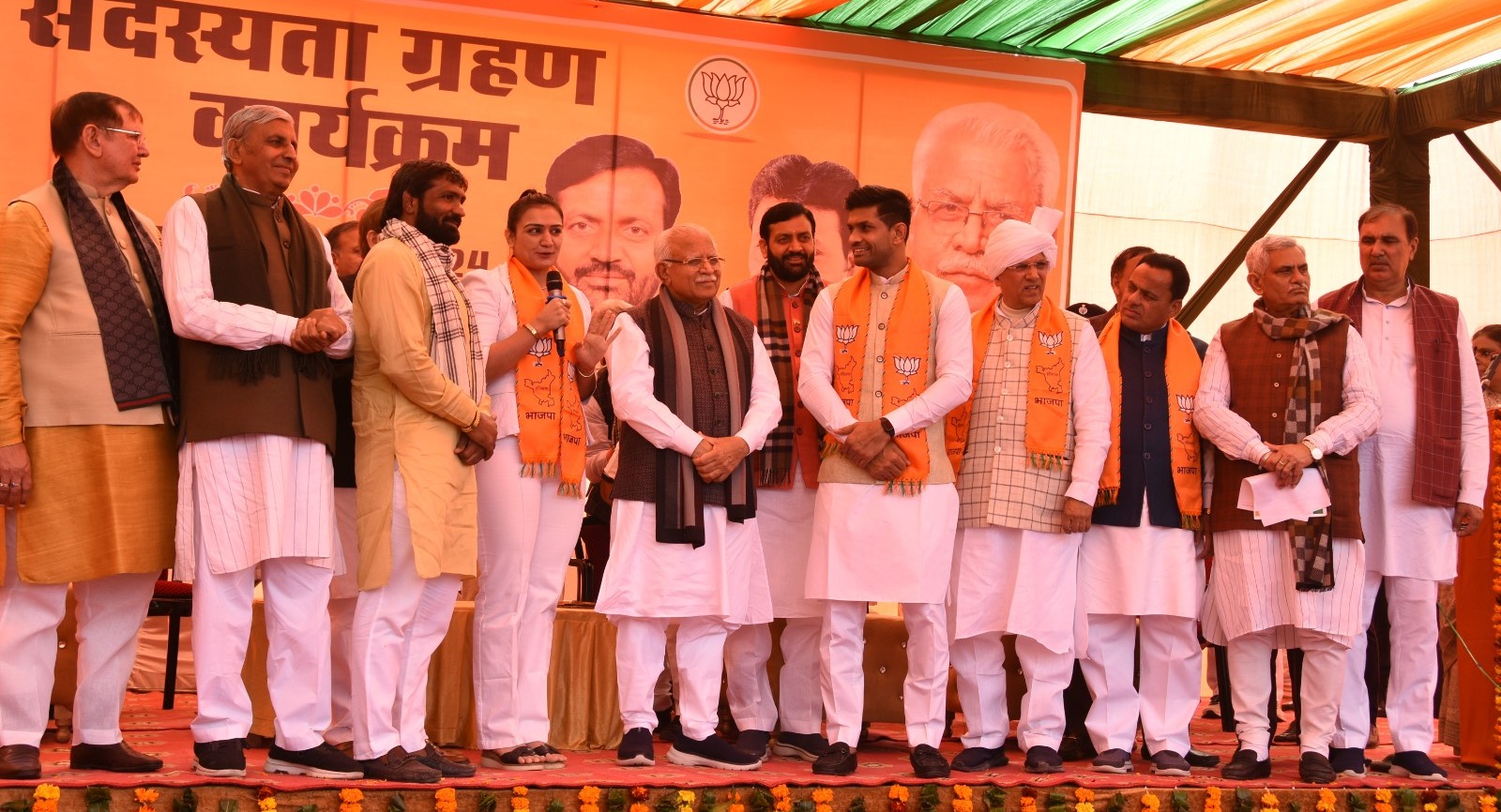 Minister Krishnamurthy Hooda joined BJP