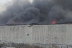 Massive fire broke out in Krishna Textile Factory in Karnal