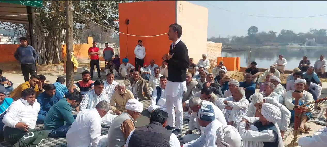 Kisan Panchayat organized in protest against the arrest of Gohana farmer leader Akshay Narwal