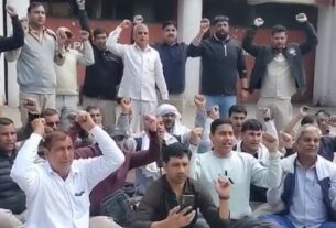 Roadways employees protest in Bhiwani with 28 point demands