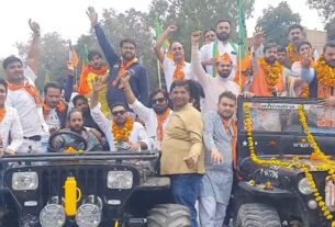 BJP took out a yatra in Rohtak