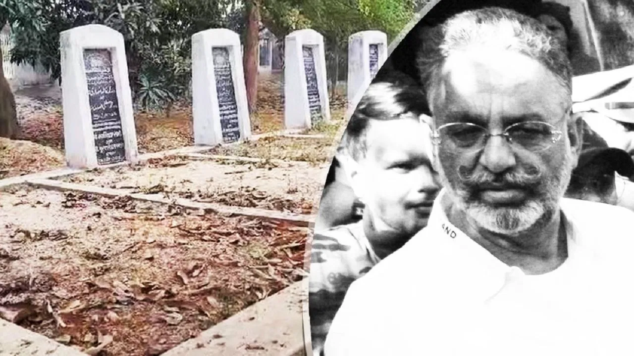 Mukhtar Ansari buried in Kalibagh cemetery of Ghazipur