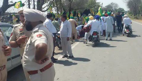 Farmers protested against CM Nayab Saini - 4
