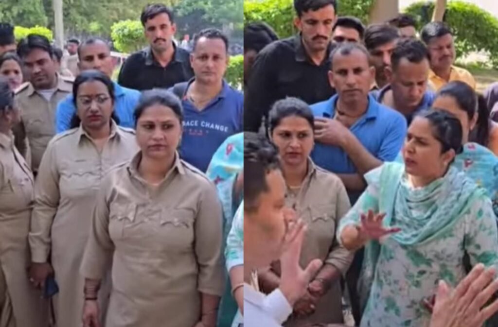 Karnal मेडिकल कॉलेज में Security Guards व मरीजों के बीच मारपीट, गार्डों का धरना शुरू, पुलिस कर रही CCTV जांच 4 Fight between security guards and patients -3