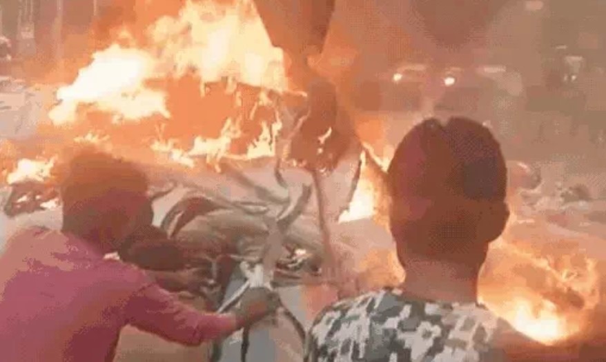 Panipat businessman burnt alive in car - 2