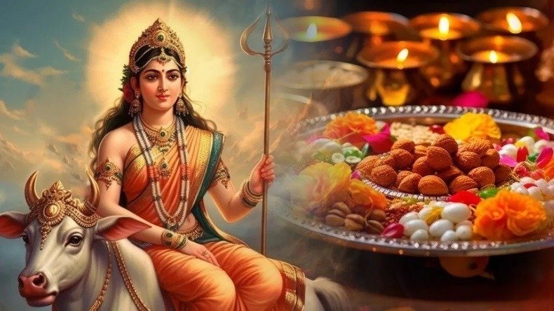 Navratri Special : 30 वर्ष बाद बना Sarvartha Amrit Siddhi योग, पहले दिन हुई मां शैलपुत्री(Maa Shailputri) की आराधना, भक्तों को मिली कष्टों से मुक्ति 4 Maa Shailputri -3