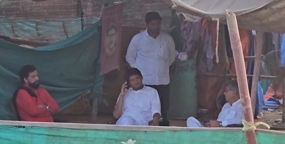 Dr. in Jhajjar. Arvind Sharma cast his vote - 2