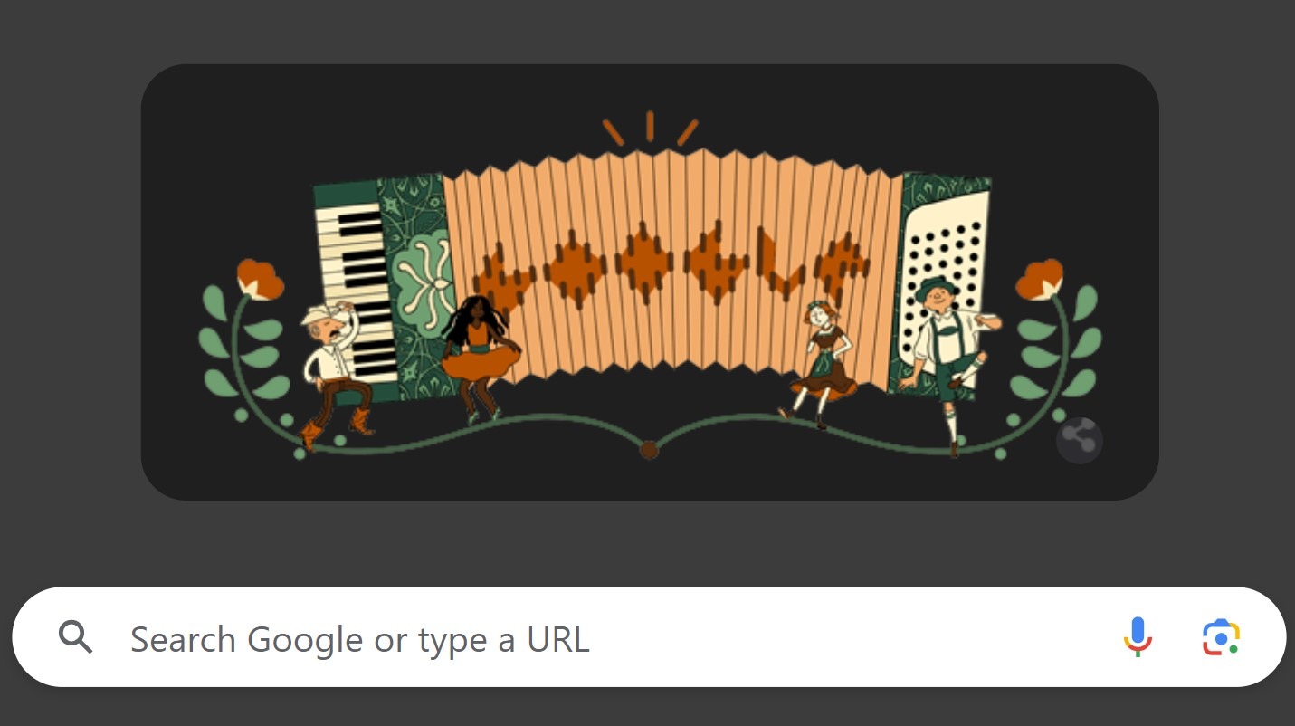 Google is celebrating the anniversary of Accordion today through doodle