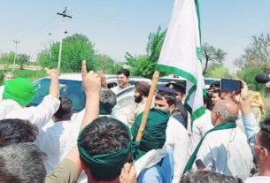 Protest against Dushyant Chautala