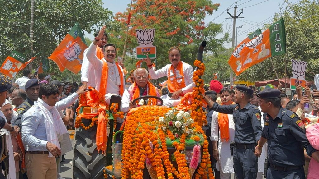 CM Naib Saini-Former CM Manohar Lal filed nomination - 4