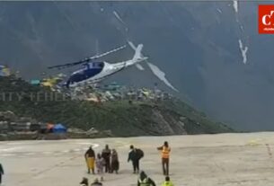 Helicopter Emergency Landing in Kedarnath