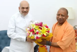 CM Yogi reached to meet Amit Shah