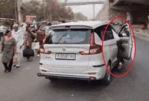 drunk driver dragged a traffic policeman