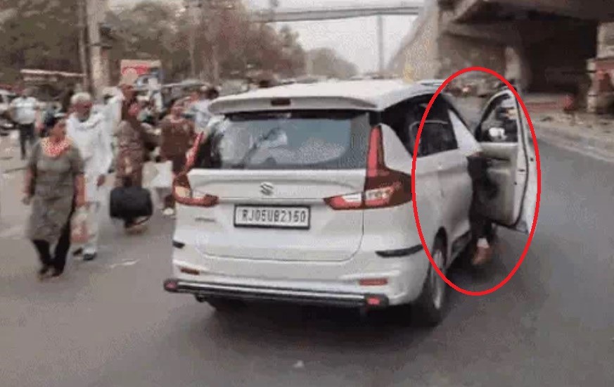 drunk driver dragged a traffic policeman