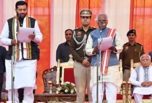 CM Naib Saini took oath