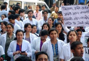 Government doctors on strike