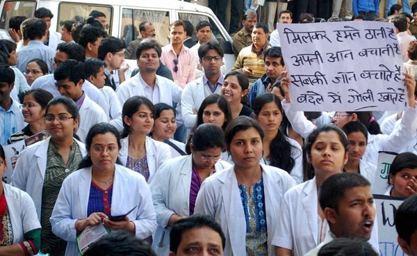 Government doctors on strike