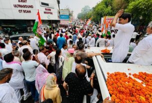 Deepender Hooda's padyatra