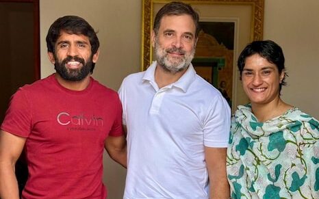 Rahul Gandhi/vinesh phogat/ bajrang punia