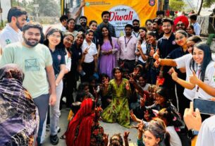 PIET's NSS and Innerwheel Club celebrated Diwali in the slum.