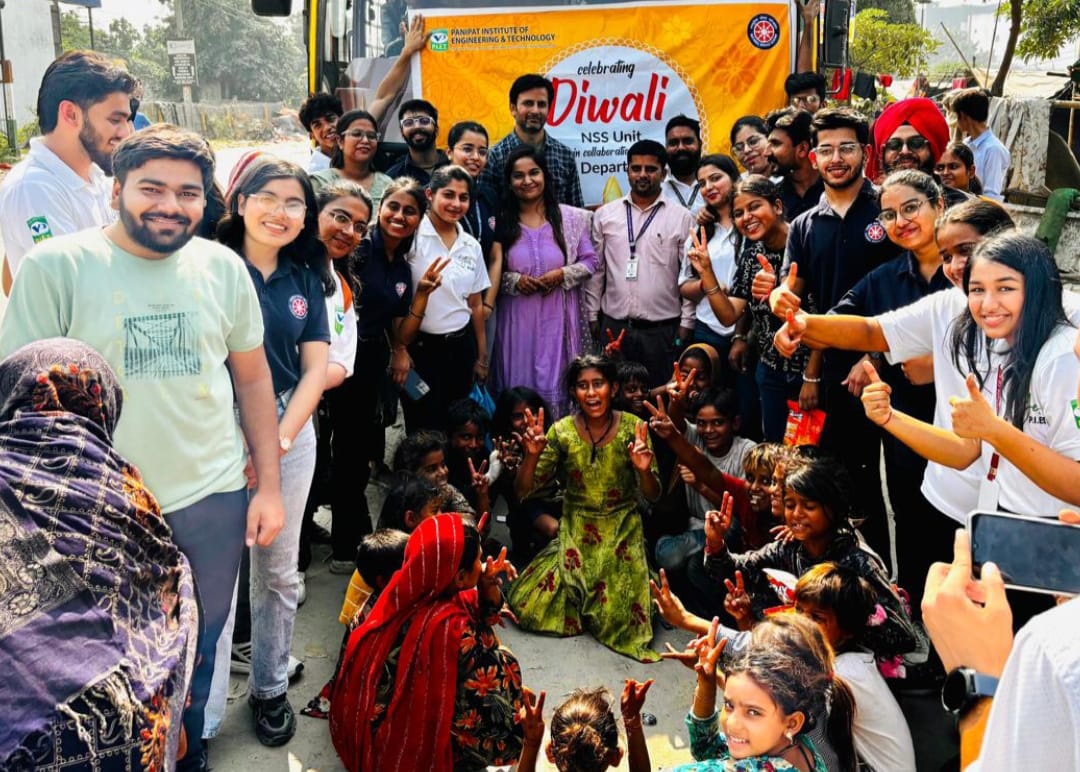 PIET's NSS and Innerwheel Club celebrated Diwali in the slum.