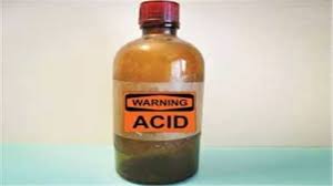 Child drank acid