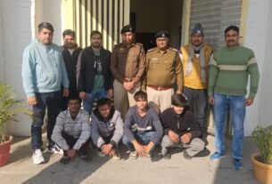 राहगीरों से लूटपाट करने वाले गिरोह का भंडाफोड़, सरगना सहित 4 आरोपी गिरफ्तार, 7 वारदातों का खुलासा