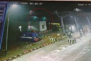 A mysterious figure was seen at Khairdi Mode Toll Plaza in Bhiwani, captured in CCTV camera
