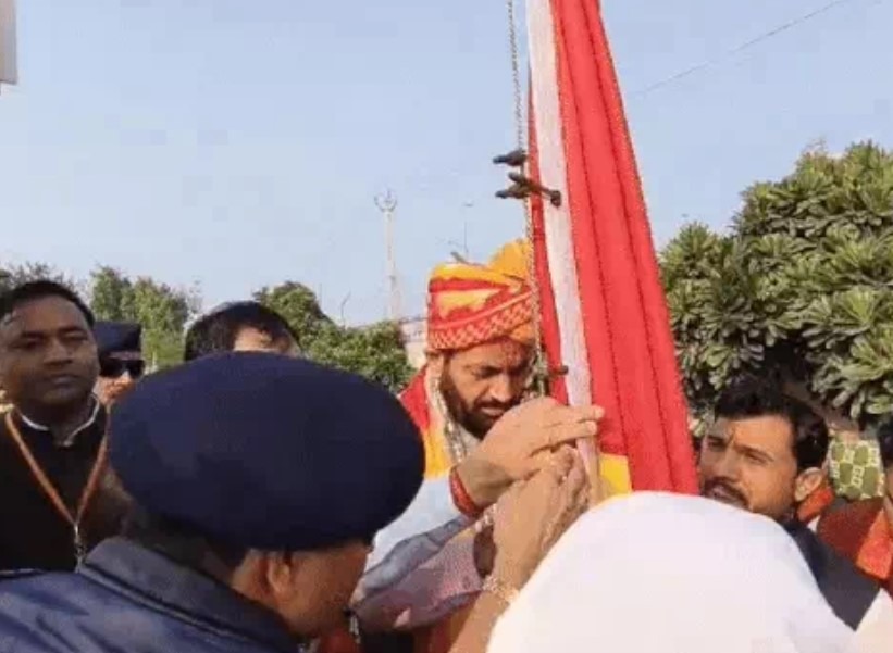 गुप्ति धाम में CM Saini का भव्य स्वागत, जैन धर्म के झंडे का किया ध्वजारोहण