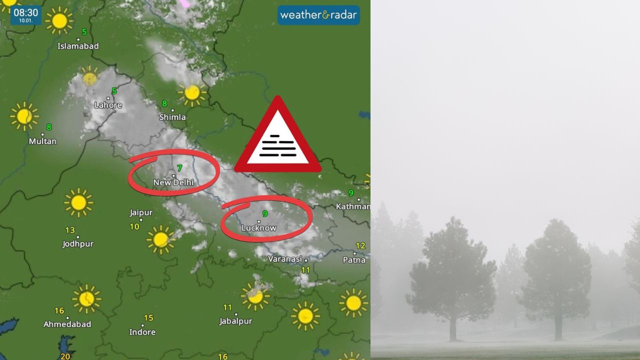 weather alert: उत्तर भारत में ठंड और कोहरे का कहर जारी: NCR और हरियाणा में जनजीवन प्रभावित