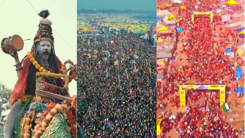 Mahakumbh 2025: आखिरी वीकेंड: भीषण जाम, बदले ट्रेन रूट और स्कूल ऑनलाइन स्कूल, श्रद्धालुओं का आंकड़ा 60 करोड़ पार 2 Untitled design 2025 01 15T102034.000