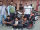 Bhiwani police arrested three accused in Activa scooty theft, recovered scooty and motorcycle