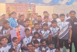 Thrilling conclusion of Haryana Junior State Football Championship in Jhajjar, Hisar won the title.