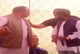 Supporters clashed in Gurugram Mahapanchayat over the statue breaking dispute, attempt of scuffle, serious allegation on BJP worker