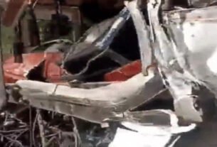 A bus of devotees collided with a parked truck on KGP Highway in Faridabad: 9 injured, including women