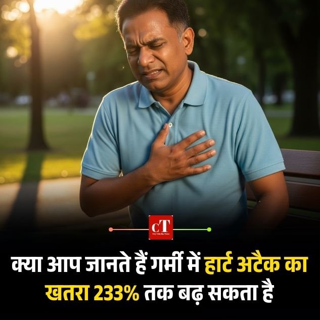 क्या आप जानते हैं गर्मी में हार्ट अटैक का खतरा 233% तक बढ़ सकता है