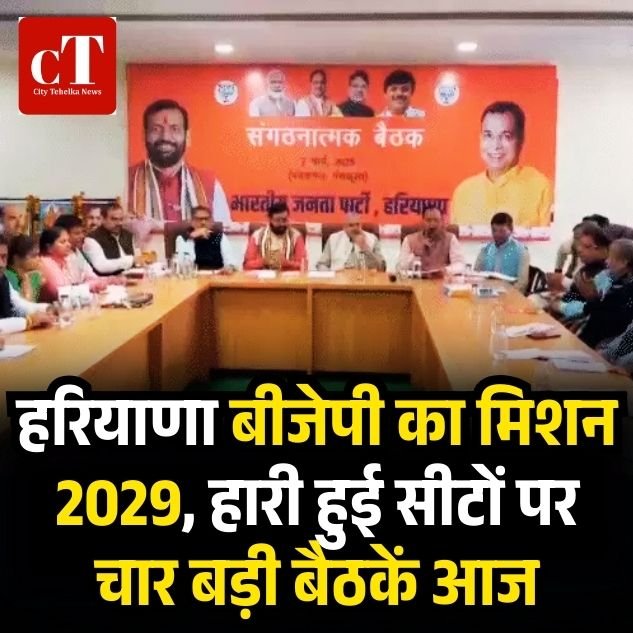हरियाणा बीजेपी का मिशन 2029, हारी हुई सीटों पर चार बड़ी बैठकें आज 9 weather 17 3